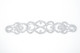 Sew-On Diamante Motif - 225mm x 50mm - Silver